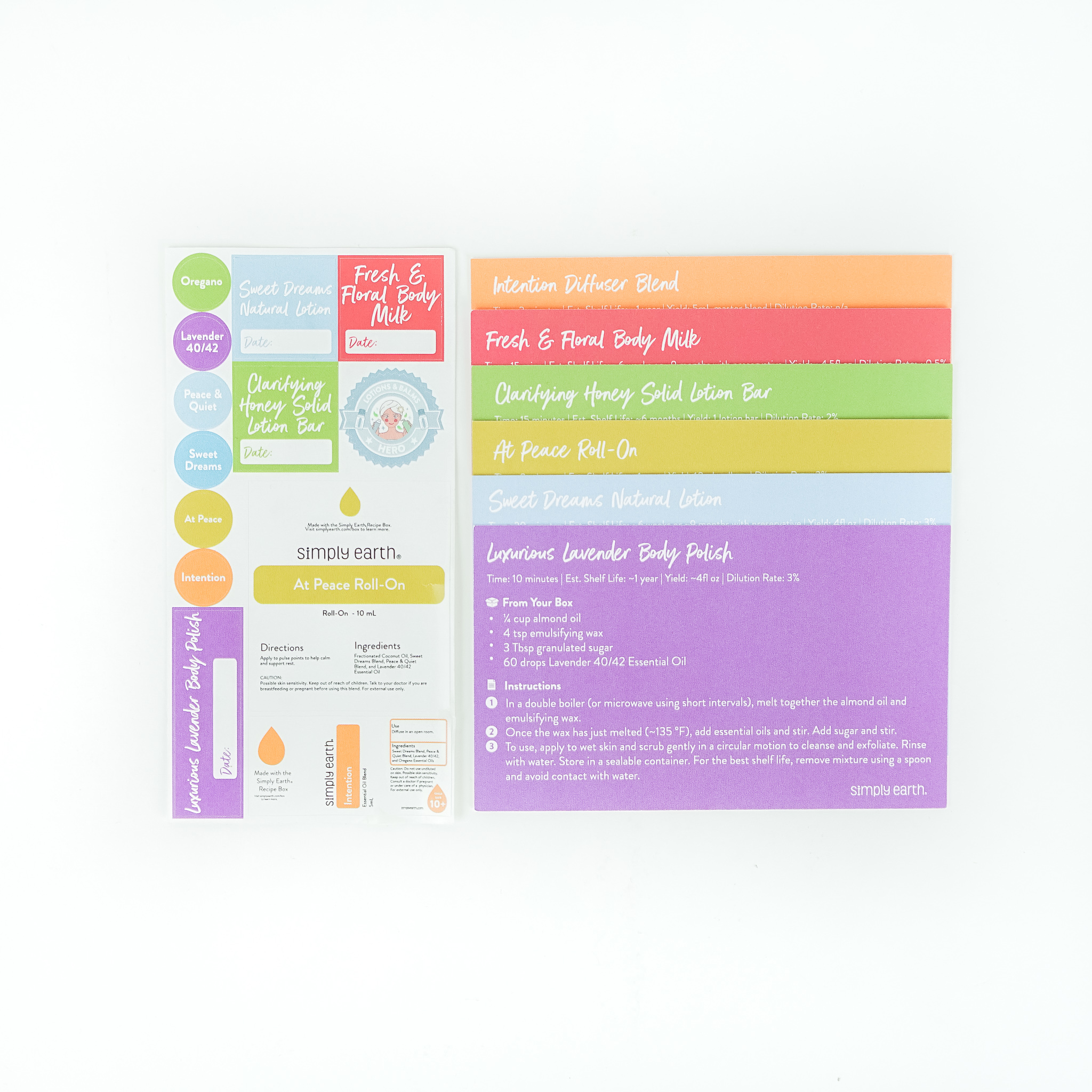 January 2023 Recipe Cards and Stickers