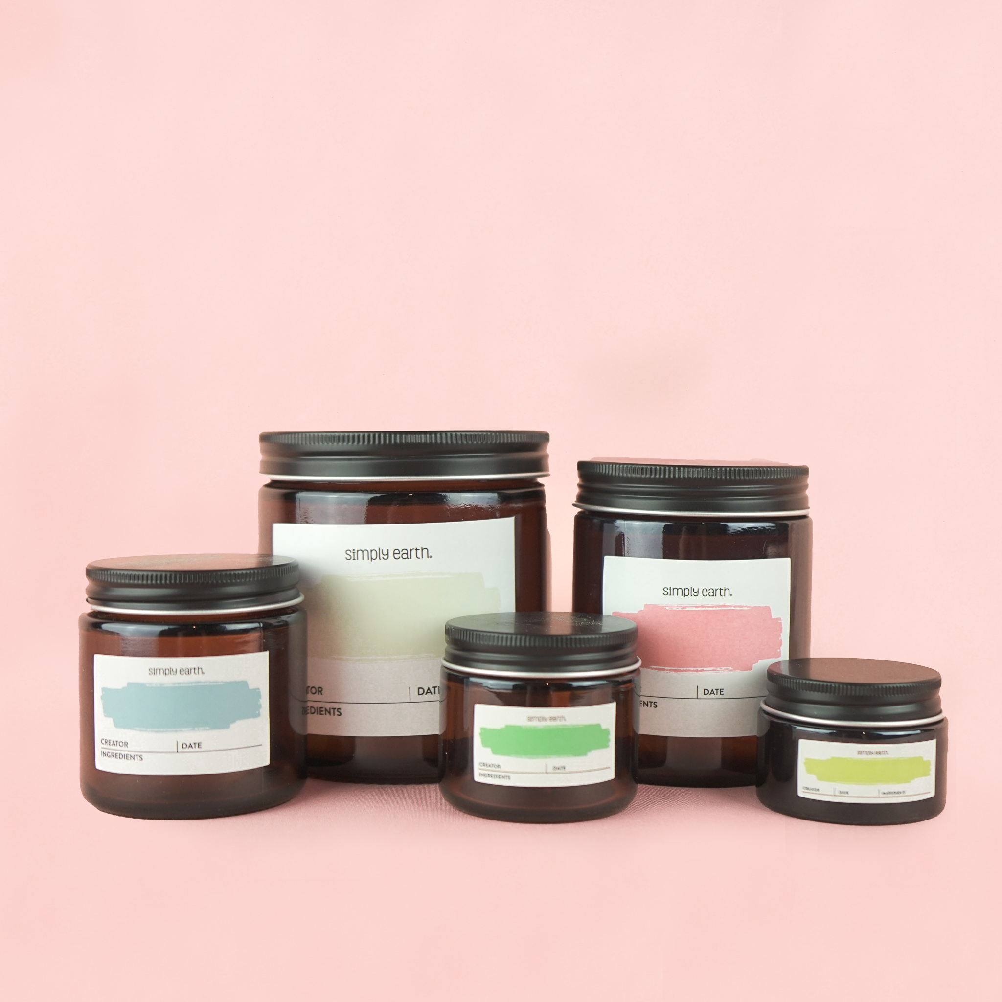 Glass Jar with Lid (1oz, 2oz, 4oz, 8oz, 16oz)