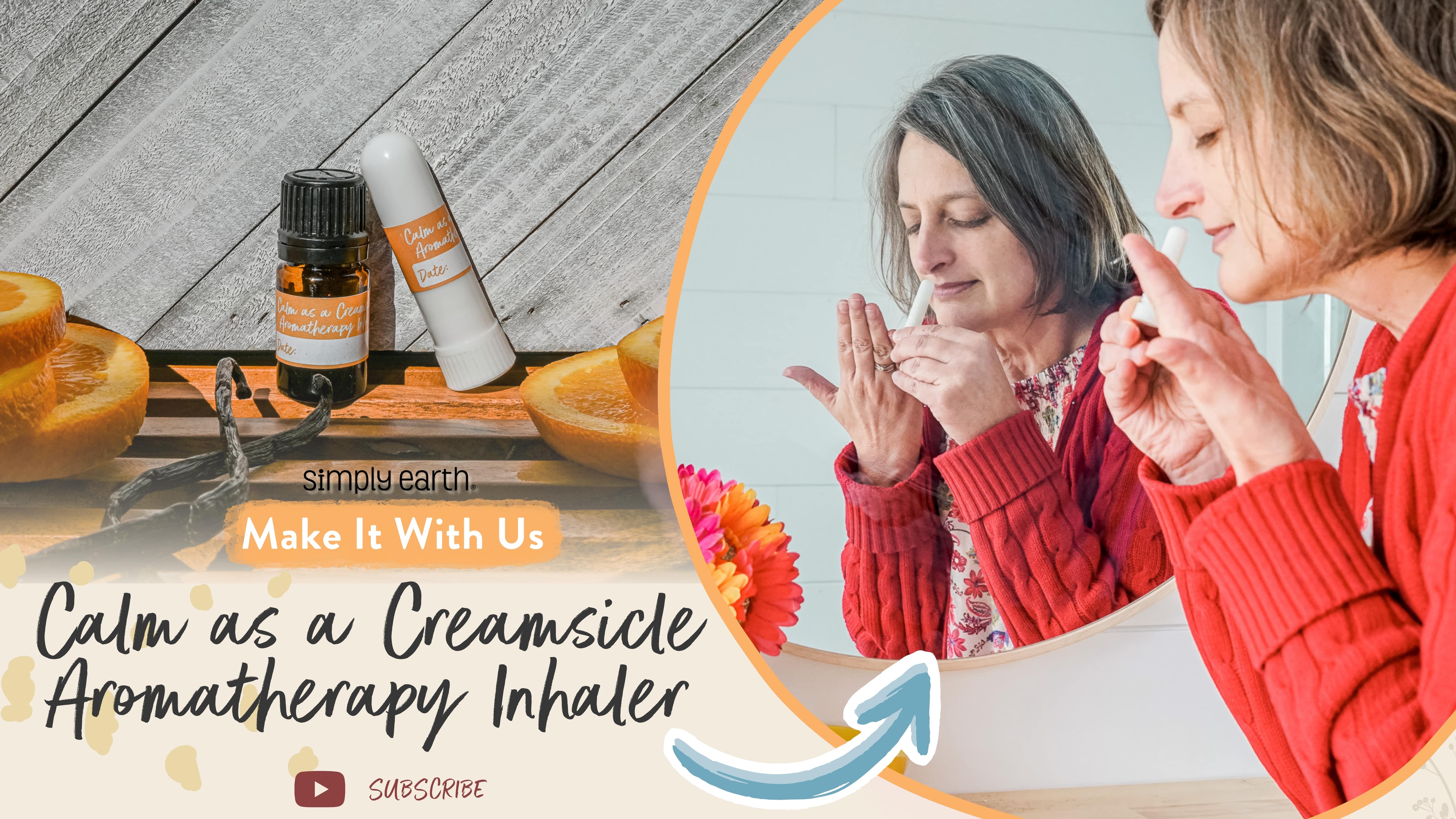 Calm as a Creamsicle Aromatherapy Inhaler & Diffuser Blend