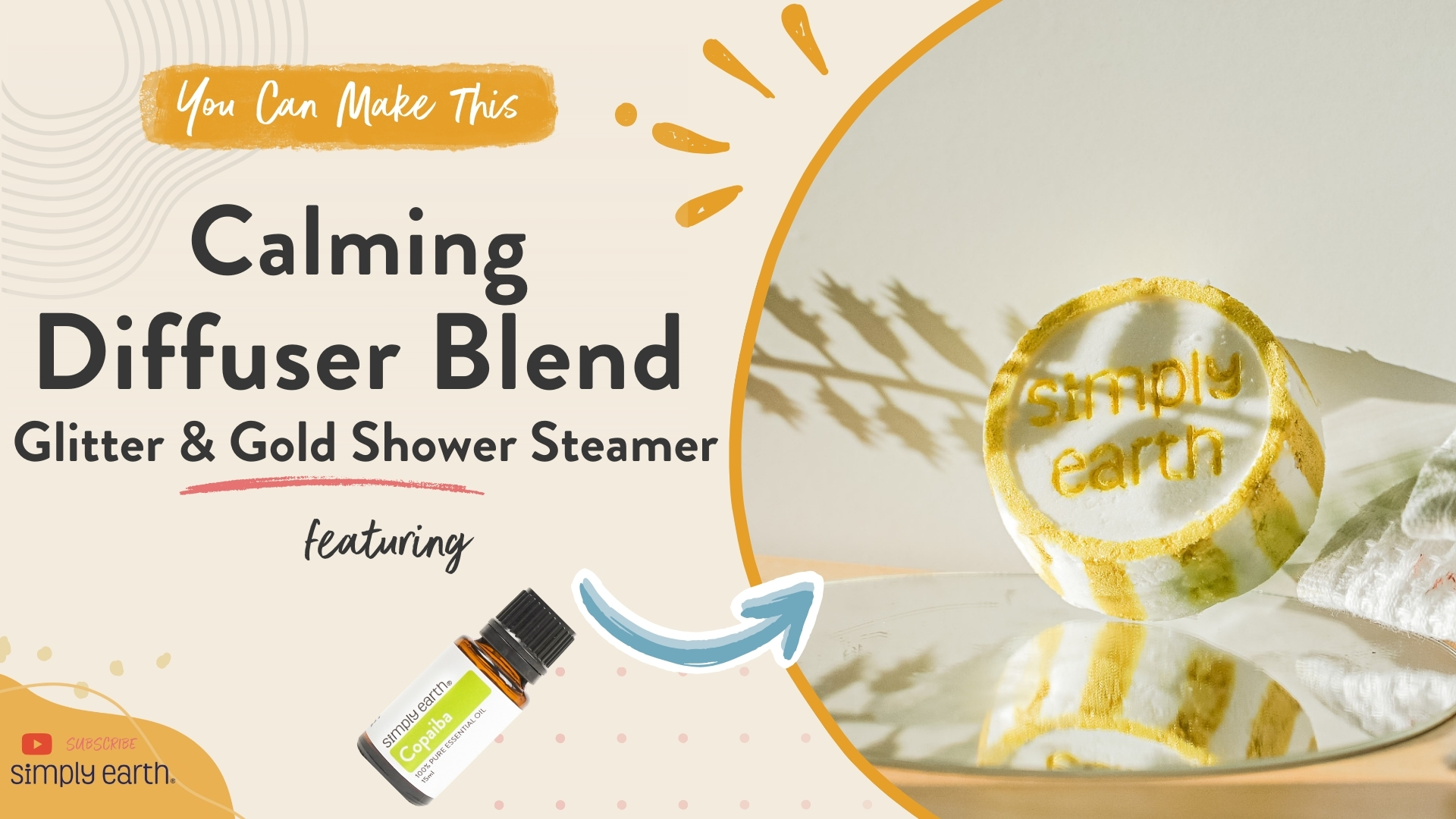 Glitter & Gold Shower Steamer