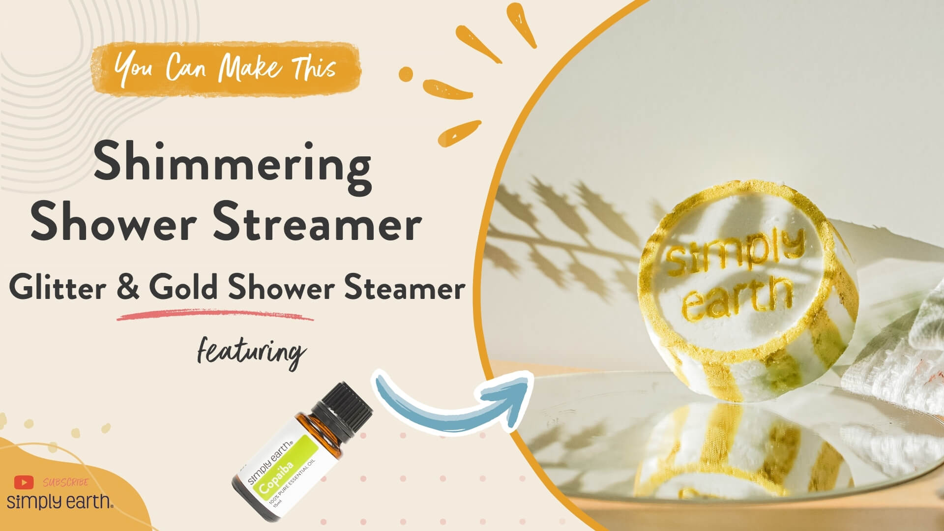 Glitter & Gold Shower Steamer